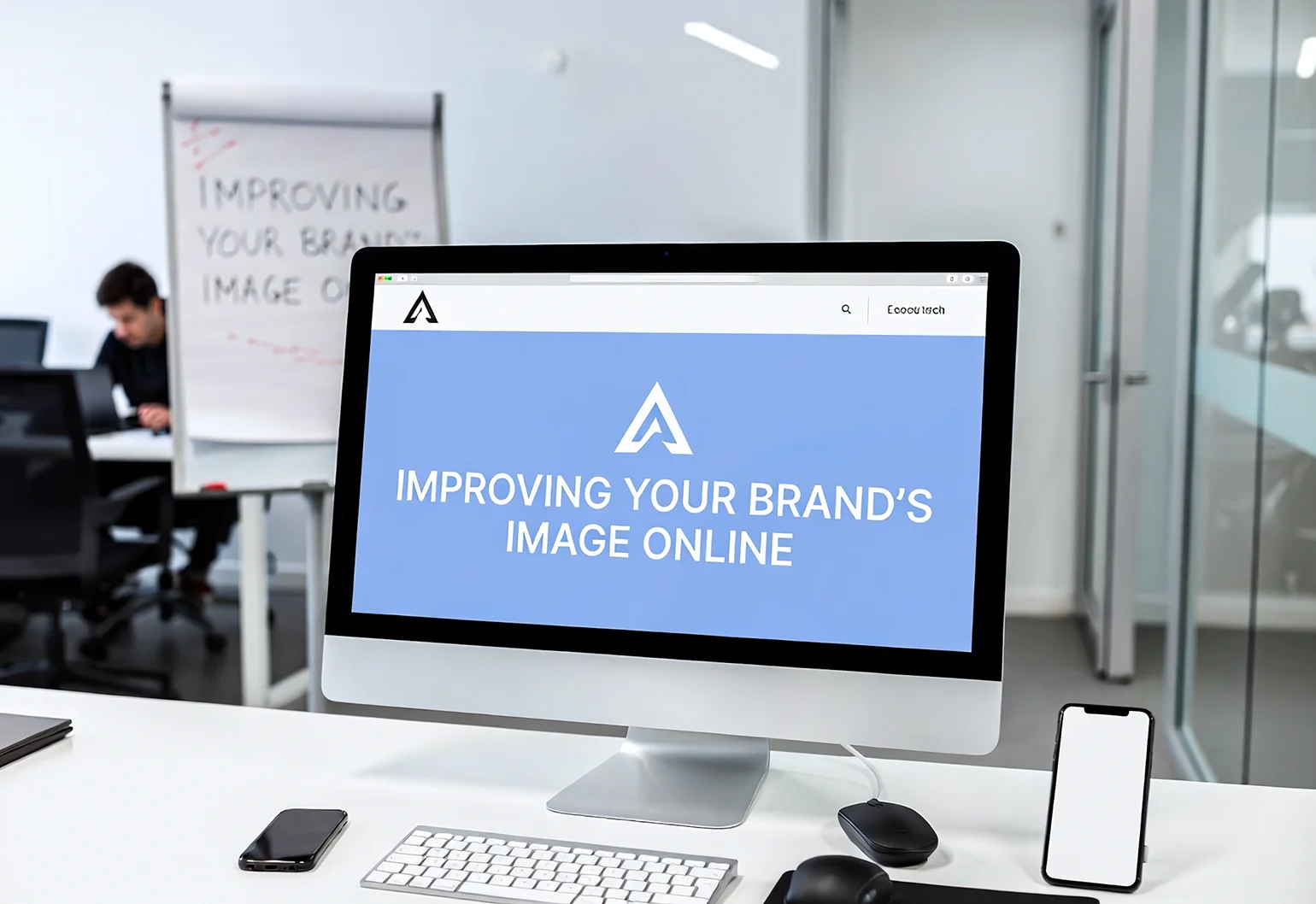 Монитор с карточками компании в поиске и на онлайн-картах