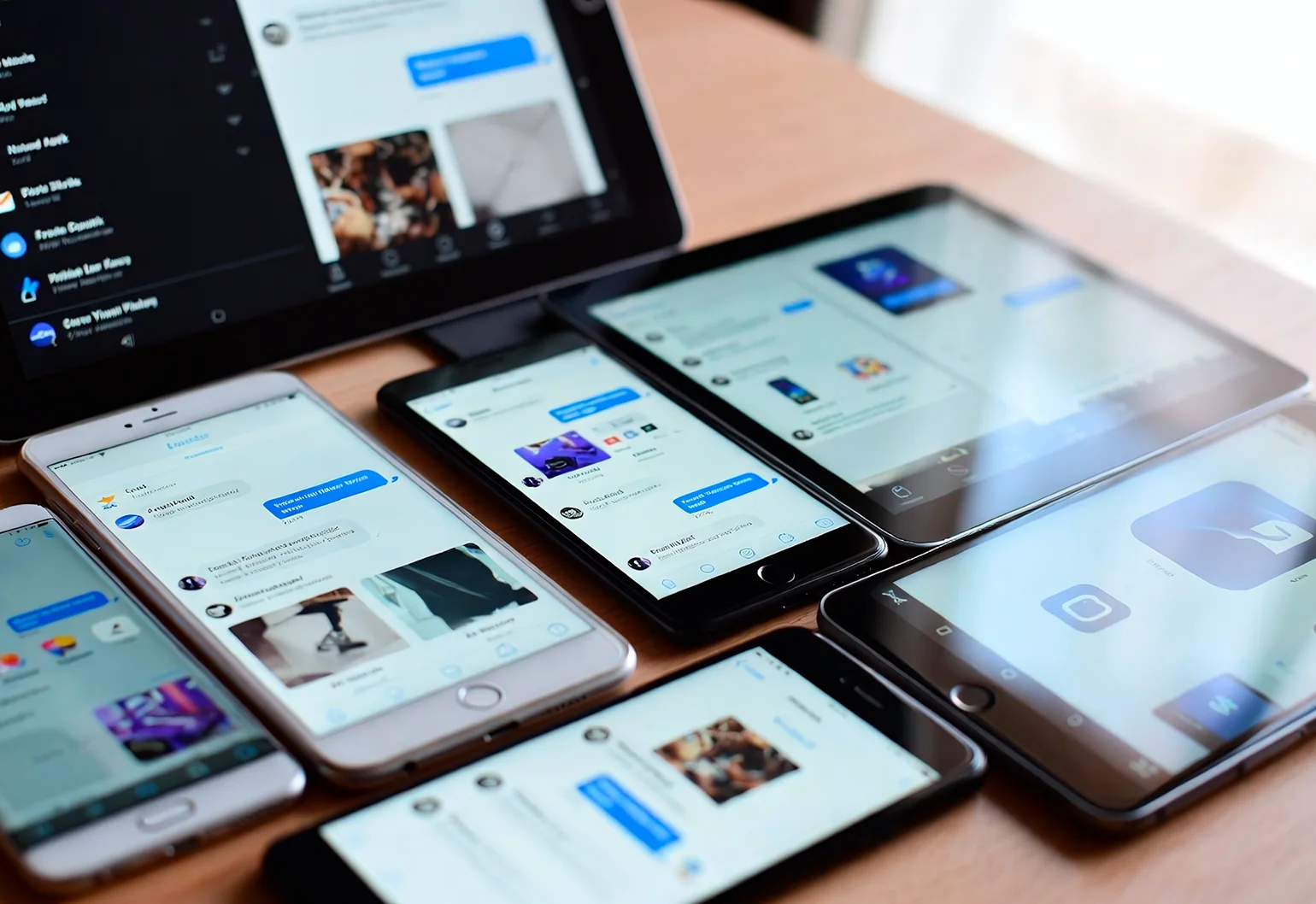 Смартфон с открытым mini app в мессенджере и формой заказа